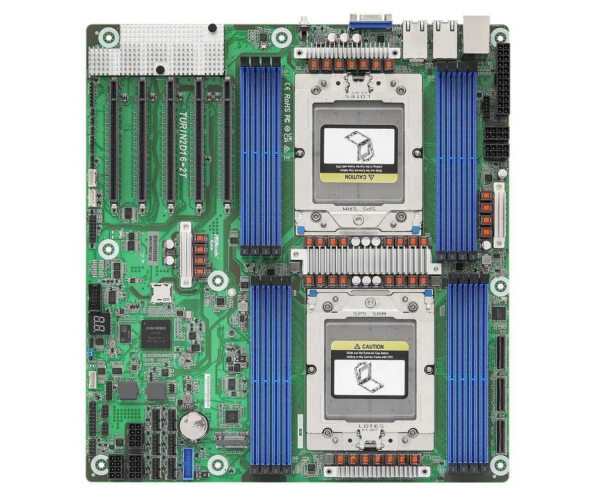 ASRock TURIN2D16-2T EEB servera mātesplate ar