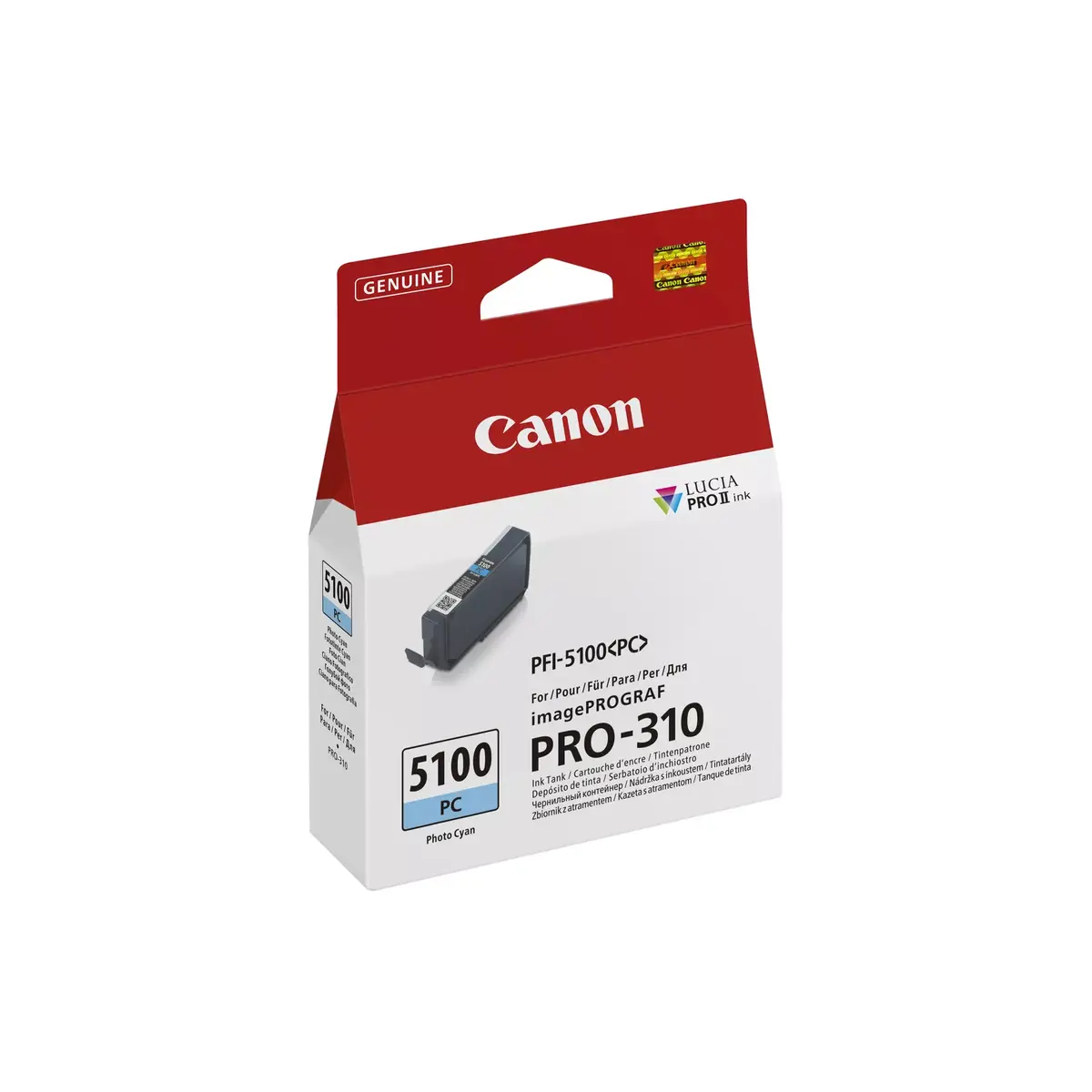 Картридж Canon PFI-5100 PC 330 мл Фото циан Photo 2