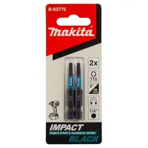 Screwdriver bit Makita B-63775 2 pcs Torx T15 50 mm