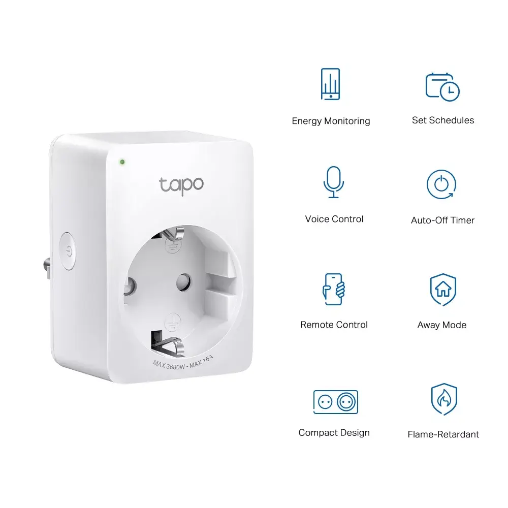 TP-Link Tapo Мини Умная Wi-Fi Розетка Photo 2