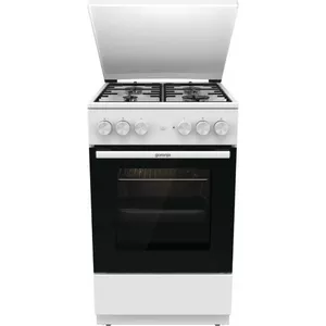 Freestanding gas-electric cooker Gorenje GK5A22WH, ceramic hob 4 zones, oven 68 L, 60 cm, energy class A
