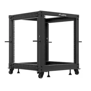 Rack cabinet LANBERG Open Rack OR01-6112-B 12U 600x600 adjustable black