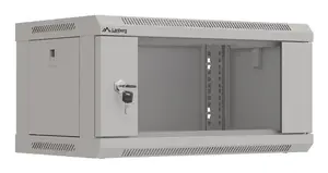 Настенный серверный шкаф LANBERG WF03-5304-10S, 4U, 60 кг, серый, 281×540×350 мм