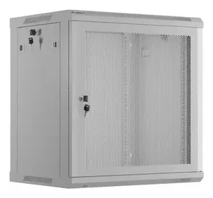 Настенный шкаф 19" LANBERG WF01-6412-23S 12U, IP20, серый, грузоподъёмность 60 кг