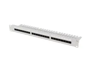 Patch panel LANBERG PPUA-1124-S 24‑port 1U 19" Category 6A UTP