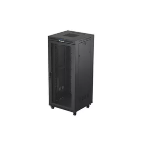 19" rack cabinet LANBERG FF01-8837-23BL 37U black perforated