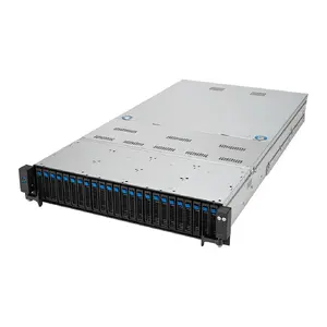 Stenda serveris Asus RS720A-E12-RS24U 2U Socket SP5, atbalsts 2 CPU, 24 x 2.5" līmeņi, 24 DIMM DDR5, 2600W PSU, 10GbE