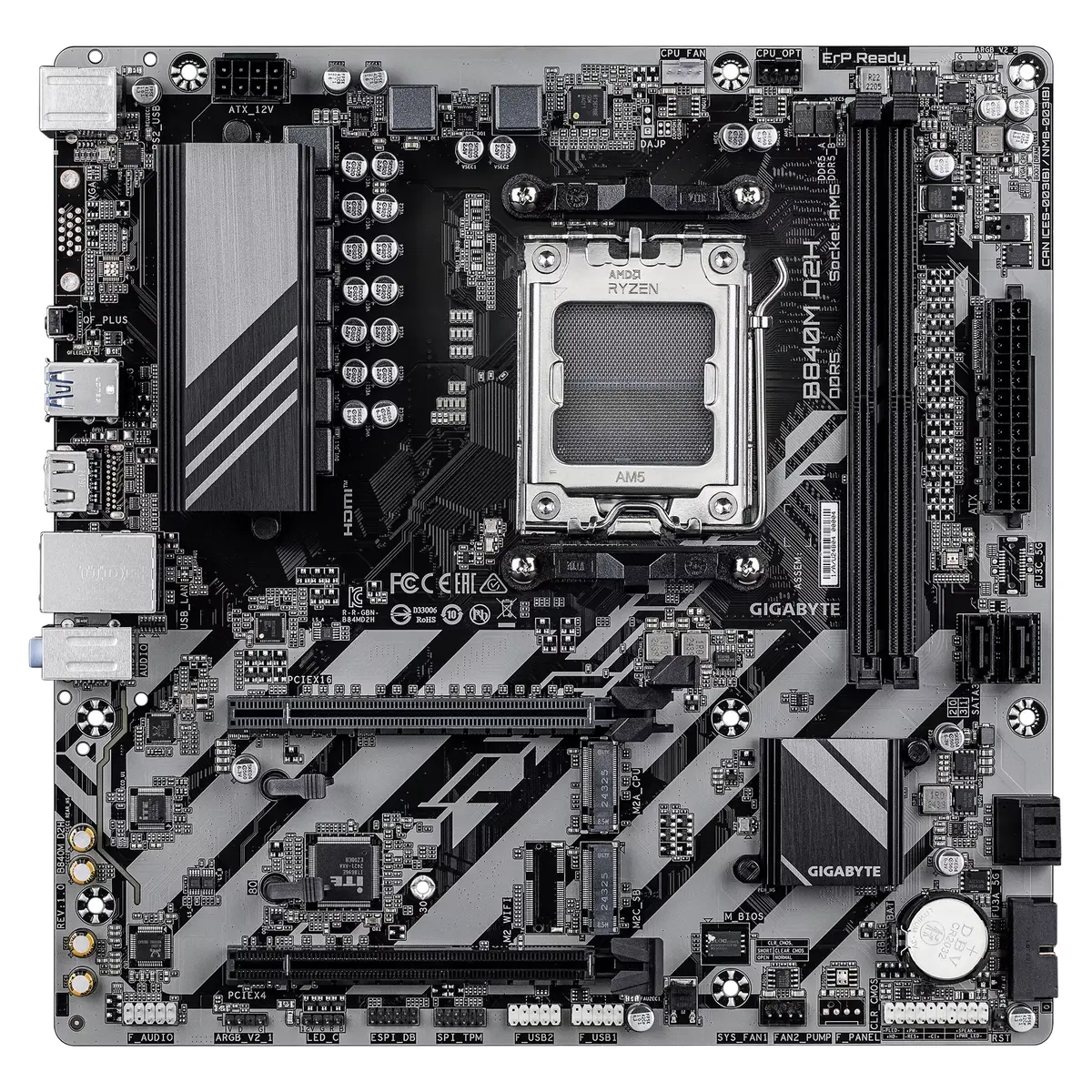 Материнская плата GIGABYTE B840M D2H, Код: B840M-D2H Photo 2