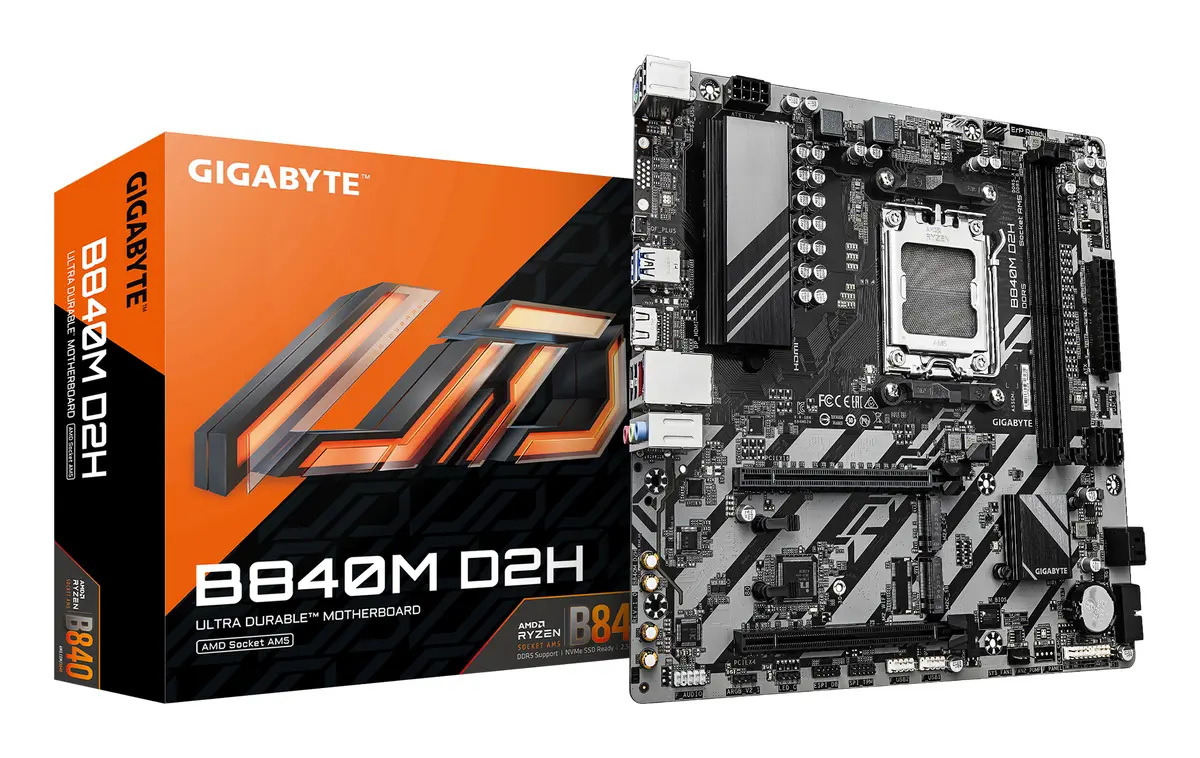 GIGABYTE B840M D2H Micro ATX mātesplate