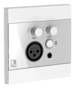 Audac WP225/W настенная панель с XLR и 3,5 мм Photo 2