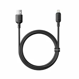 Charging cable Baseus Silky USB to Lightning 1 m, 2.4A, black