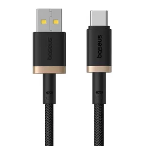 Lādēšanas kabelis Baseus USB–USB‑C Dura 2 m 60W melni‑zelta