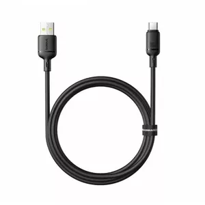 Кабель USB‑C/USB Baseus Silky 1 м, быстрая зарядка 100W, чёрный