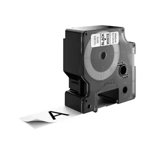 DYMO D1 Стандартная Этикетка Черная на Белом 24мм Полиэстерная Лента