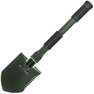 Folding Shovel Mil-Tec Mini II — compact entrenching tool, 405 mm length, 100 mm blade, 560 g, collapsible (15.5 x 10 x 6.5 cm)