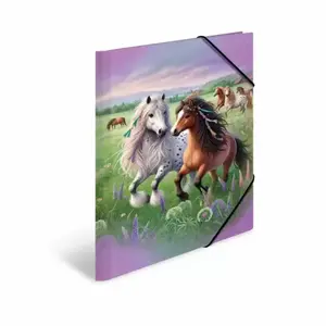 Envelopes mape HERMA Elasticated folder A3 Cardboard Horse World