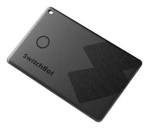 Smart wallet tracker card Switchbot W2500032 Black — NFC-compatible passive Bluetooth tracker card