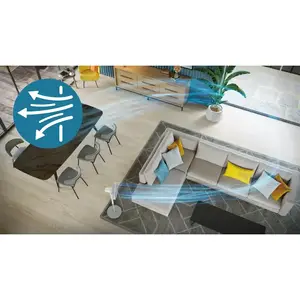 Ample airflow stream for instant comfort