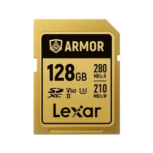 Lexar Armor Gold 128 GB SDXC UHS-II atmiņas karte 280 MB/s nolasīšanas ātrums V60