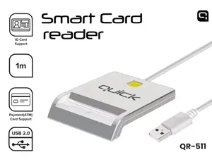 Karšu lasītājs Quick QR-511 — viedais ID karšu lasītājs ar USB saskarni