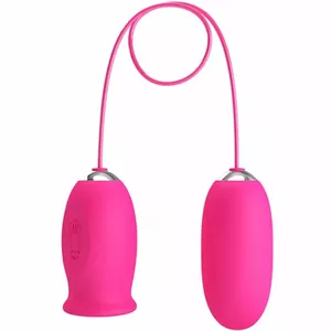 Виброяйцо Pretty Love D-242421 — розовый стимулятор клитора, компактный водонепроницаемый прибор без пульта