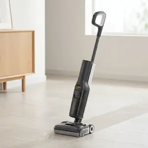 Roborock F25 ACE Combo elektriskais mops ar 20000 Pa sūkšanas jaudu, 60 minūšu akumulatora darbības laiku, 4 Ah ietilpību un LED indikatoriem melnā un baltā krāsā