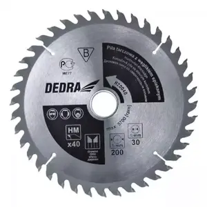 Circular saw blade Dedra H16036, 16 cm (160 mm) diameter, 20 mm bore, for wood — 1 pc