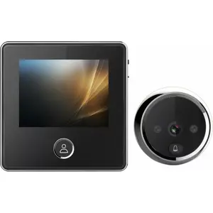 Door Viewer LUXURY 2450-uniw LCD peephole with 3 chimes, universal fit
