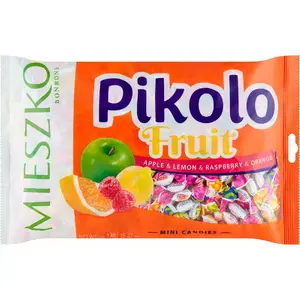 Konfektes Mieszko Pikolo Owocowe mini — augļu garšas cietās konfektes, 1 kg