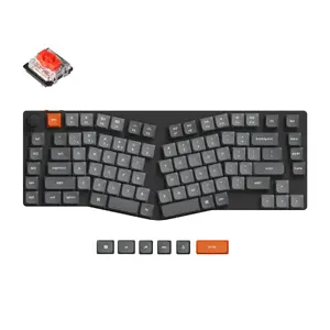 Механическая клавиатура Keychron K15 Max 75% изогнутая QWERTY английская серая USB RF Bluetooth
