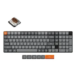 Keychron K17 Max QMK keyboard Universal USB RF Wireless Bluetooth Black 75%