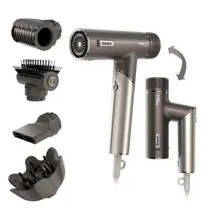 Фен Shark SpeedStyle Pro Flex HD542EU 1700 Вт с ионизацией, 4 уровнями нагрева и 3 скоростями, серый