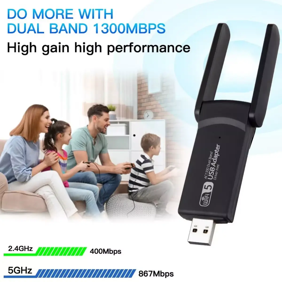 Wi‑Fi адаптер Riff AC1300 RF‑AC1300 Photo 2