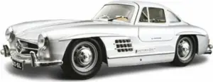 Die-cast model car Bburago Mercedes-Benz 300SL 1954 Silver 1:24 scale