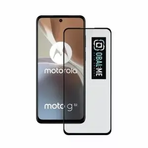 Tempered 5D Glass Screen Protector Obal:Me for Motorola G32 — Black