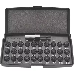 Screwdriver Bit Set NEO tools 06-103 — 30 pieces with bit holder