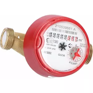 Water meter B_METERS GSD8-I for hot water 1/2" AC Q3 1.6 m3/h Tmax 90°C L 110 mm MID R100/R50 AM