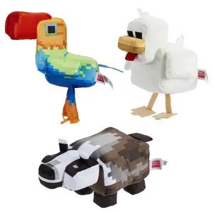 MATTEL Minecraft Plīša rotaļlieta HBN39 Multfilmas tēls Mīkstā lelle Kolekcionējama Daudzkrāsaina