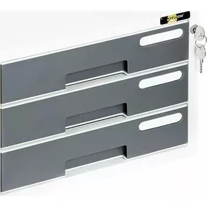 Storage container Grand 3-drawer Yellow One YL-SP03, white-gray, compact plastic organizer