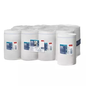 Бумажное полотенце в рулоне Staples Tork 100130 — белое, ширина 215 мм, длина 120 м, диаметр 14 см