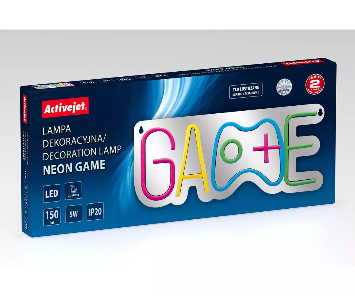 Neona LED gaisma ActiveJet AJE-NEON GAME