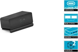 Docking station PureLink Mediahub2 USB-C (M2-ENC07-9940) – black, USB-C host connection