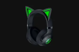Наушники Razer Kraken Kitty V2 BT — беспроводные Bluetooth, охватывающие (circumaural), накладные, 20–20000 Гц, 325 г, черные