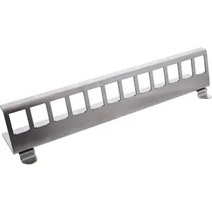 InLine 76203I Keystone Module Holder for DIN Rail Stainless Steel 12-Port
