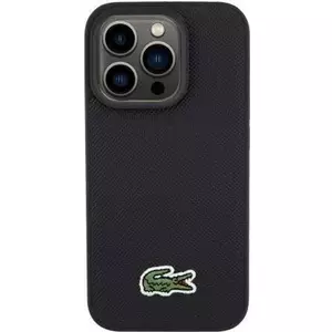 Чехол-накладка Lacoste Hard Cover Iconic Petit Pique Woven Logo MagSafe Black для iPhone 15 Pro Max