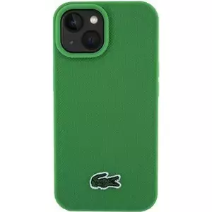 Ciets korpuss Lacoste Iconic Petit Pique ar izšūtu logotipu MagSafe zaļš iPhone 16 Plus
