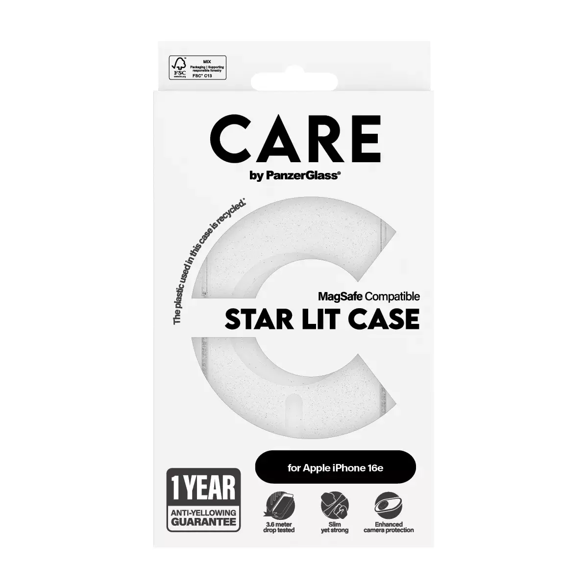 Vāks PanzerGlass CARE by ® Flagship Case Urban Combat Star Lit iPhone 16e Photo 3