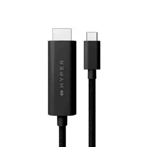 HDMI Cable HYPER HD6007BKGL 2.5m USB-C to HDMI Type A Black