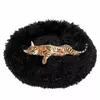 Dog bed Springos PA0161 plush black 40 cm Photo 6
