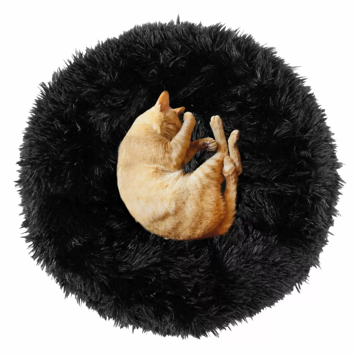 Dog bed Springos PA0161 plush black 40 cm Photo 7